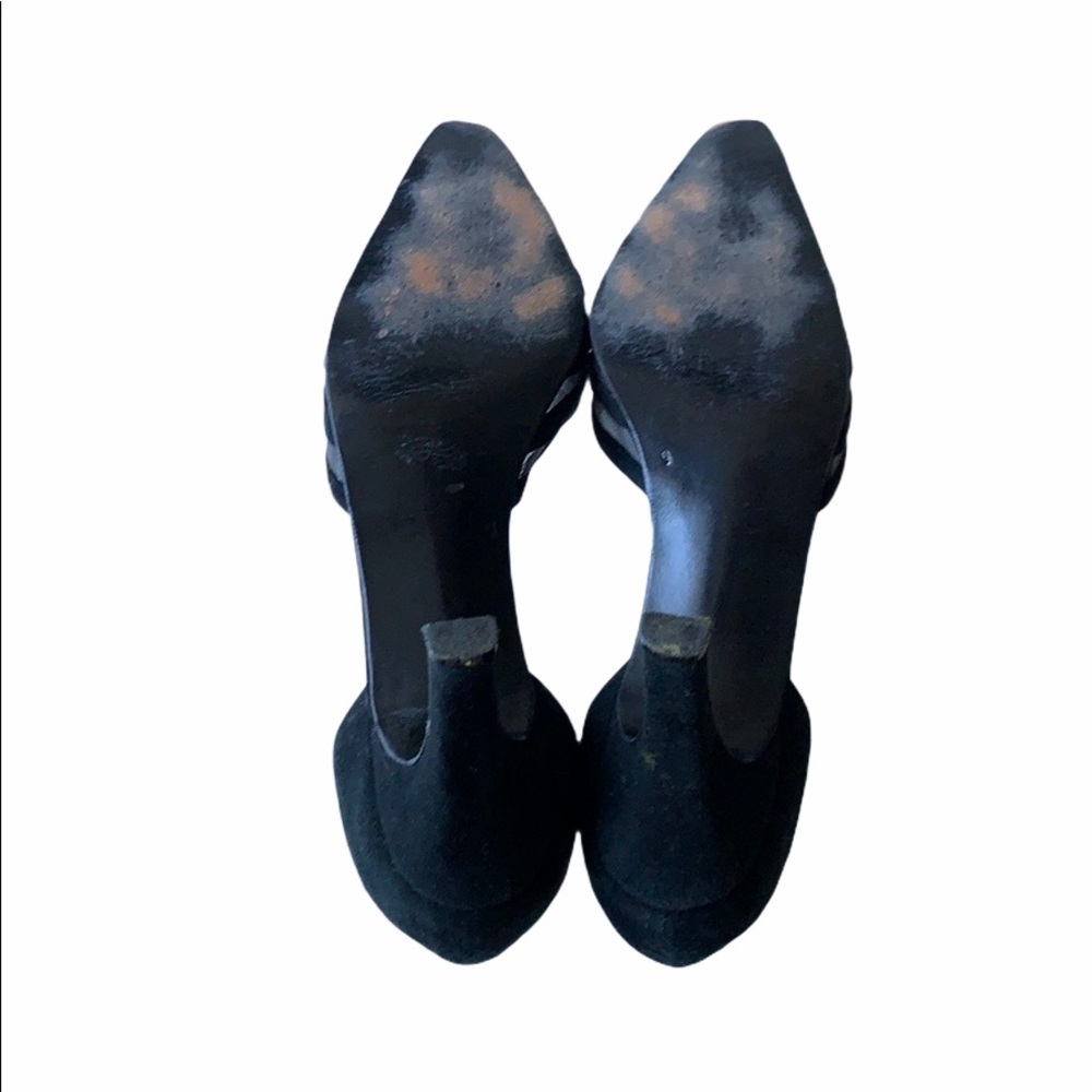 Cristian Black heels closed toe in size 9 - Picture 6 of 7